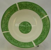 Sango EMERALD HEART Sue Zipkin  Potpourri Cereal BOWL - MOSAIC